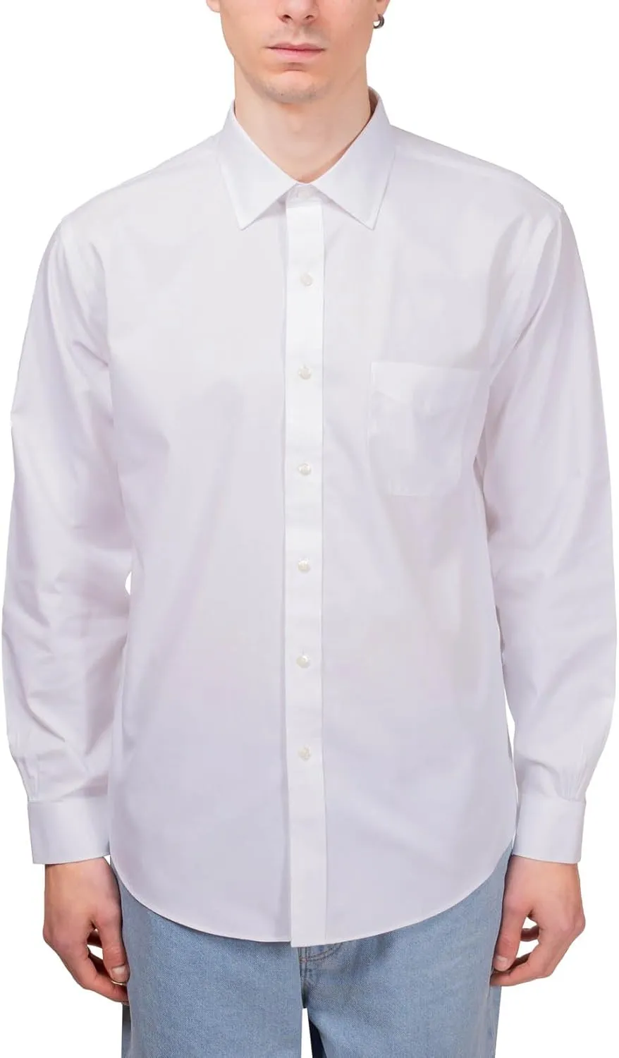 Brooks Brothers Men's Non-Iron Ainsley Pinpoint Regular Dress Shirt