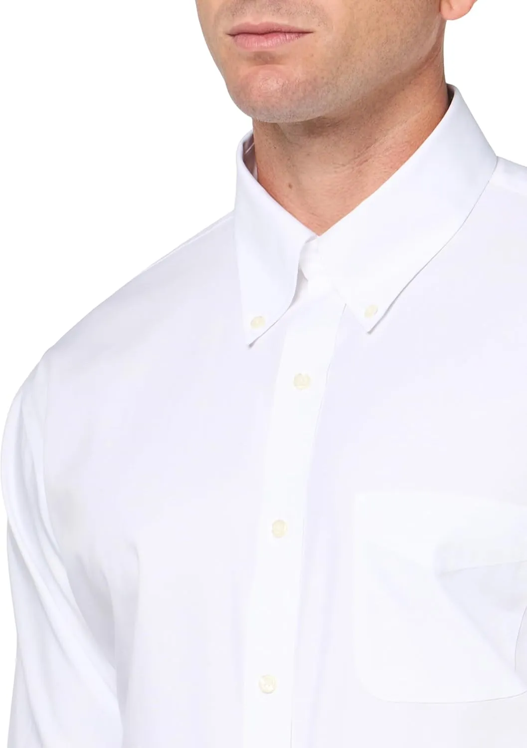 Brooks Brothers Men's Non-Iron Polo Button Down Pinpoint Regular Dress Shirt