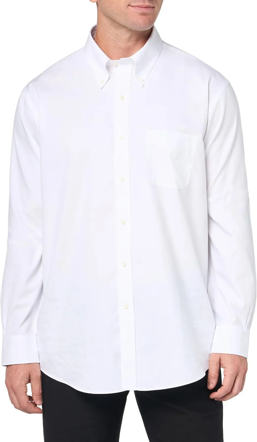 Brooks Brothers Men's Non-Iron Polo Button Down Pinpoint Regular Dress Shirt
