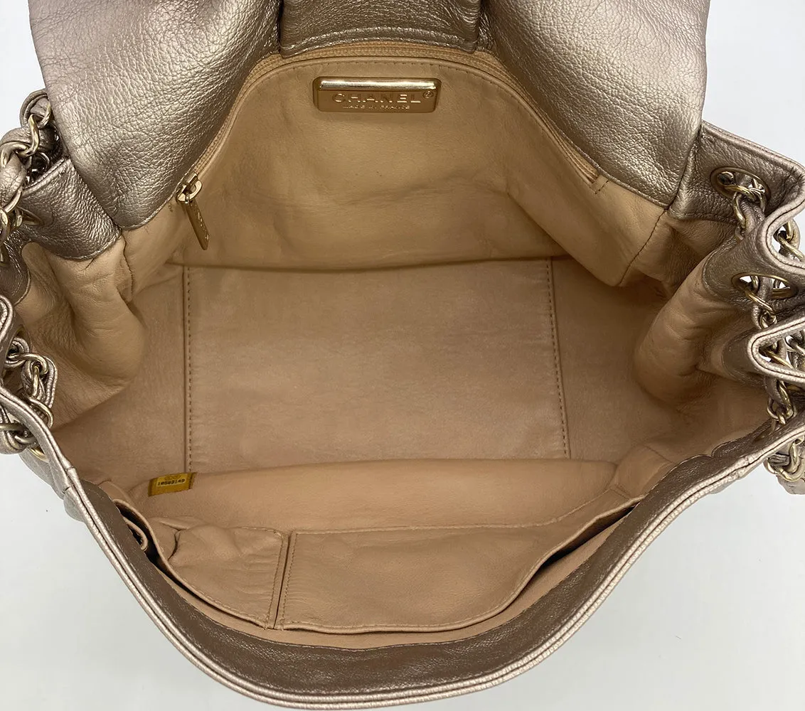 Chanel Champagne Timeless Accordion Flap Bag