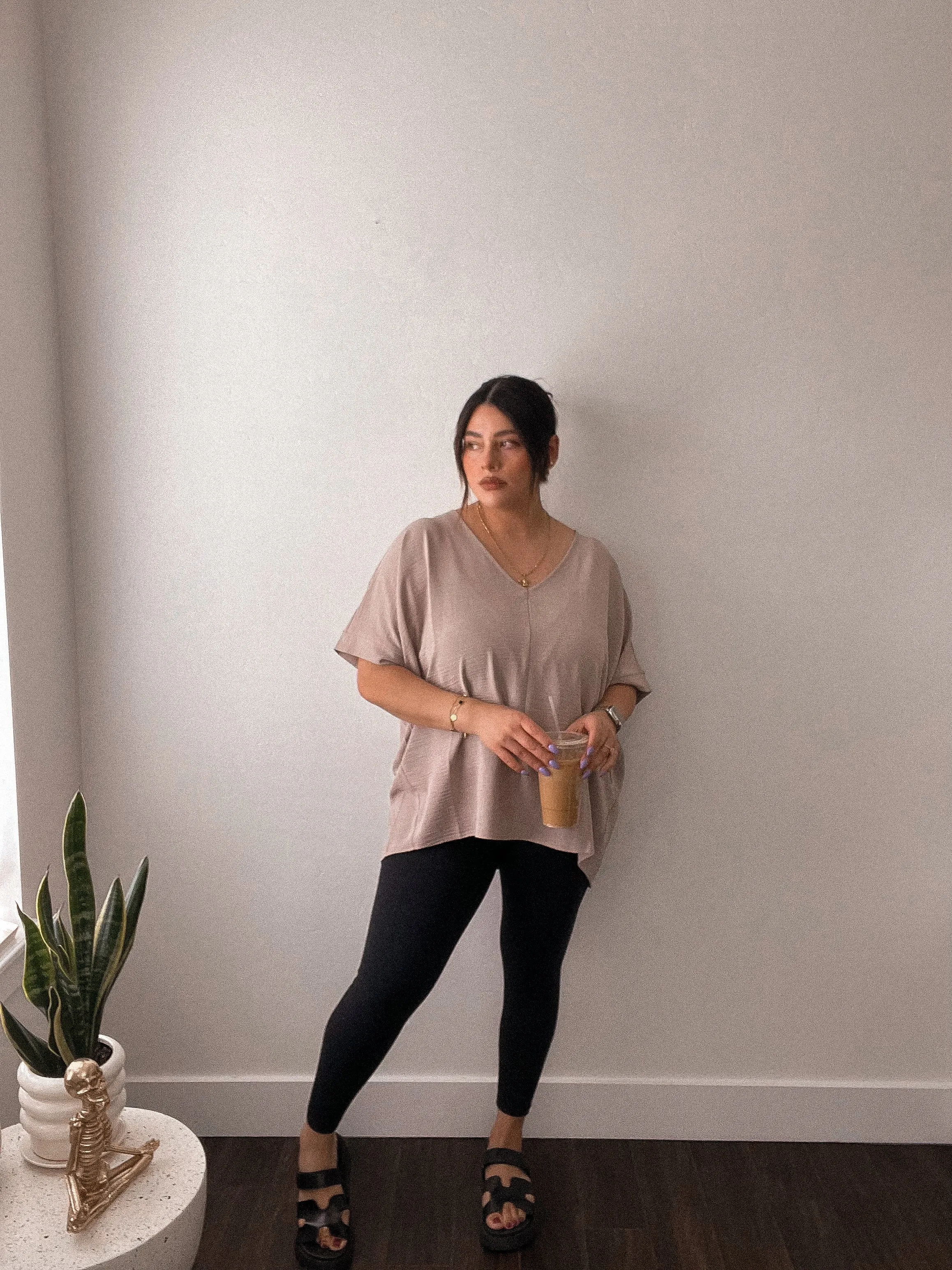 Comfy mom oversized top