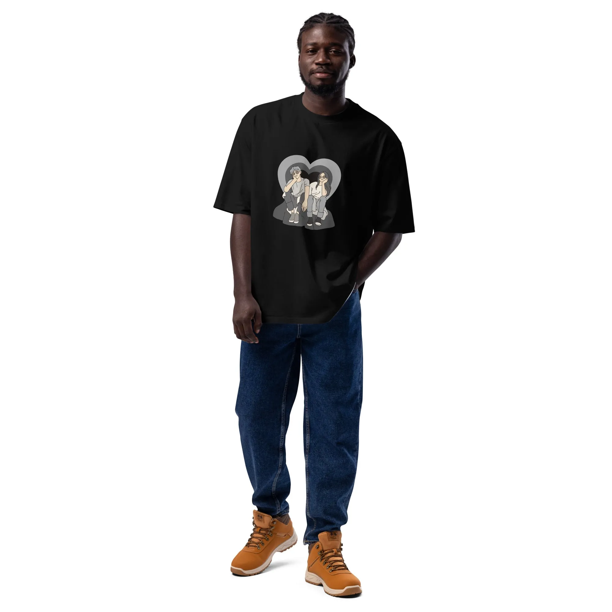 DUO MODERN "The Young Lovers" Oversized Heavyweight T-shirt