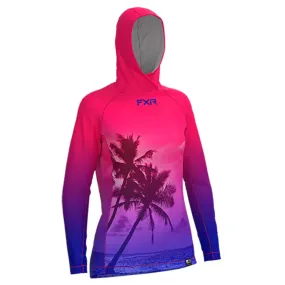 FXR Rush Air UPF PO Hoodie Razz Tropics Pink