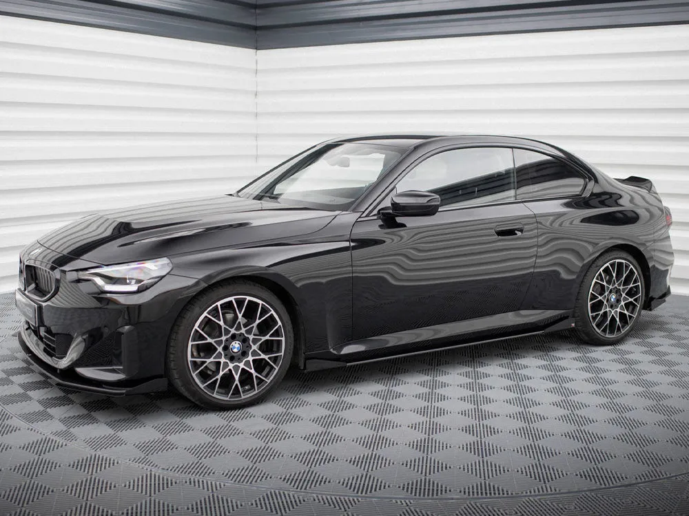 Maxton Design - STREET PRO SIDE SKIRTS DIFFUSERS   FLAPS BMW 2 COUPE G42