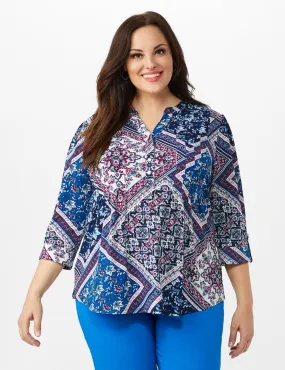 Patchwork Pintuck Popover