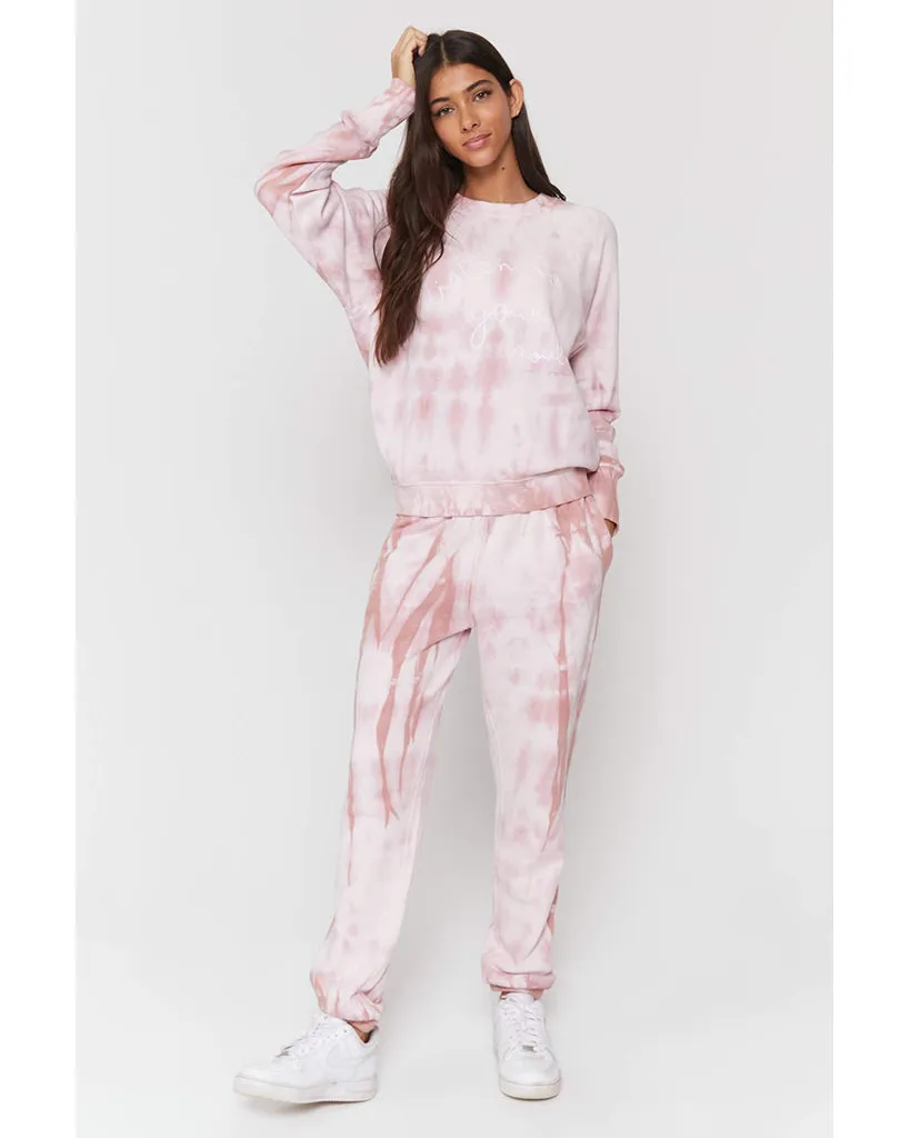 Spiritual Gangster SG Laguna Sweatpants - HO10409002 - Womens - Winter Rose Tie Dye