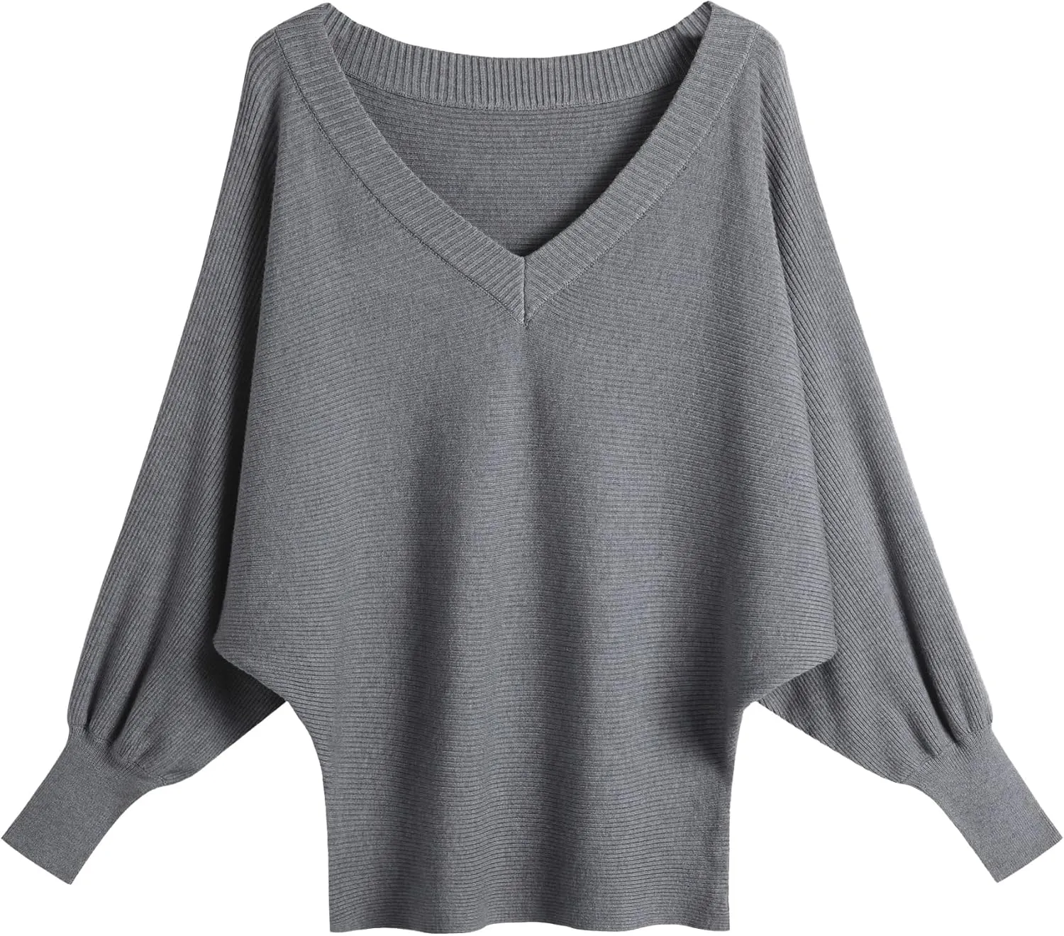 Women's Oversized V Neck Fuzzy Sweaters 2025 Casual Loose Long Sleeve Chunky Knit Pullover Jumper Tops