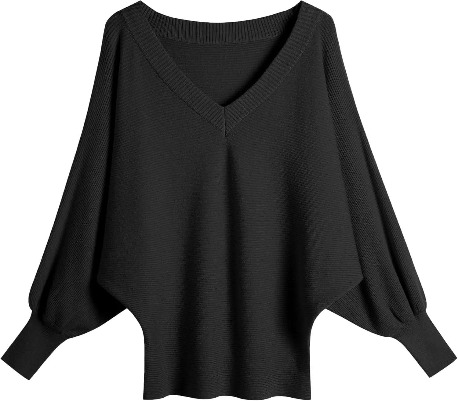Women's Oversized V Neck Fuzzy Sweaters 2025 Casual Loose Long Sleeve Chunky Knit Pullover Jumper Tops